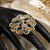 Regal Blossom Gold Finish CZ Designer Ring
