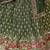 Green Georgette Thread Embroidery Work Lehenga Choli