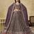 Dusty Mauve Georgette Thread Embroidery Work Lehenga Choli