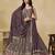 Dusty Mauve Georgette Thread Embroidery Work Lehenga Choli
