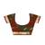 Magenta Pochampally ikat maroon saree with green pallu