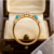 Elegant Gold Plated Turquoise & Round Stone Ring for Women