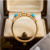 Elegant Gold Plated Turquoise & Round Stone Ring for Women
