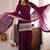 Wine embroidered short kurti with farshi pant and border dupatta set