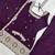 Designer wine embroidered kurti farshi pant set with scalloped dupatta