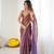 Copper festive trendy satin saree with two tone sequence embroidery