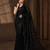 Black butterfly net saree with 5mm sequins embroidery