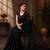 Black butterfly net saree with 5mm sequins embroidery