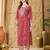 Women Ethnic Motifs Printed Regular Mirror Work  Cotton Kurta with Trouser