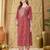 Women Ethnic Motifs Printed Regular Mirror Work  Cotton Kurta with Trouser