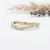 Elegant Gold Plated Half Eternity Round Band Ring for Women