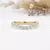 Elegant Gold Plated Half Eternity Round Band Ring for Women