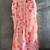 Pink tropical crop top & draped skirt co-ord set