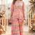 Graphic landscape kaftan crop-top sharara co-ord set
