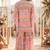Graphic landscape kaftan crop-top sharara co-ord set