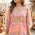 Graphic landscape kaftan crop-top sharara co-ord set