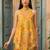Mustard floral tunic & sharara co-ord set