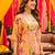 Yellow kitschy crop top sharara set
