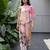 Vintage pink floral one-shoulder co-ord set