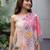 Vintage pink floral one-shoulder co-ord set