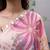 Vintage pink floral one-shoulder co-ord set