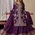 Wine Color Sequence Embroidery Work Silk Blend Salwar Suit