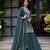 Teal sequin Embroidery Work Cotton Salwar Suit