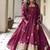 maroon embroidered crepe silk full stitched anarkali suit