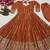 Orange Color Sequence And Embroidery Work  Faux Georgette Salwar Suit