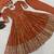 Orange Color Sequence And Embroidery Work  Faux Georgette Salwar Suit