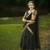 Women’s Black Saree with Golden Woven Border and Matching Blouse Piece