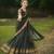 Women’s Black Saree with Golden Woven Border and Matching Blouse Piece