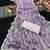 Lavender Color Silver Lace border Oraganza Silk Saree