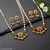 Indian bollywood gold plated kundan choker bridal necklace earrings jewelry set
