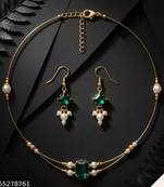 Indian bollywood gold plated kundan choker bridal necklace earrings jewelry set
