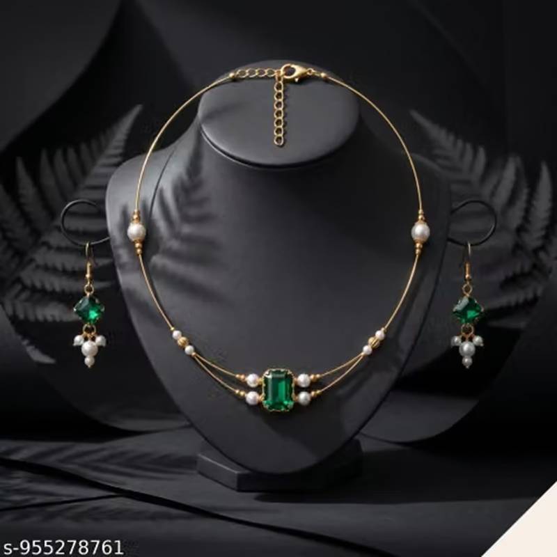 Indian bollywood gold plated kundan choker bridal necklace earrings jewelry set