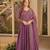 Purple Color Embroidery sequence Work Silk Blend Salwar Suit 