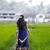 Women’s Navy Blue Traditional Saree with Golden Woven Border and Matching Blouse
