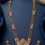 Gold plated kundan necklace set with green gems & pearls | traditional bollywood bridal wedding jewelry