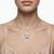 925 Sterling Silver Blue Crystal Pendant Necklace Set  for Women