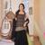 Black Color Embroidery Sequence Work Faux Georgette Salware Suit 
