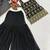 Black Color Embroidery Sequence Work Faux Georgette Salware Suit 