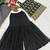 Black Color Embroidery Sequence Work Faux Georgette Salware Suit 