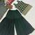 Green Color Embroidery Sequence Work Faux Georgette Salware Suit 