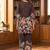 Women's dark brown floral printed co-ord set