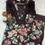 Women's dark brown floral printed co-ord set
