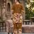 Women's mustard floral printed co-ord set