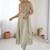 elegant pista green georgette embroidered straight kurta with coordinated tapered pants set
