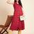 Women floral printed sleeveless cotton a-line kurta