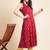 Women floral printed sleeveless cotton a-line kurta